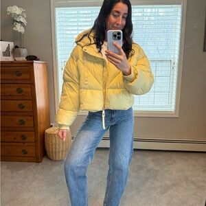 Avec Les Filles Yellow Puffer Jacket